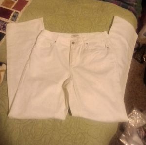 Coldwater Creek natural fit white jeans.